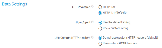 Data Settings